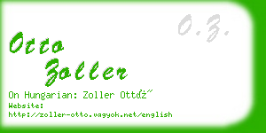 otto zoller business card